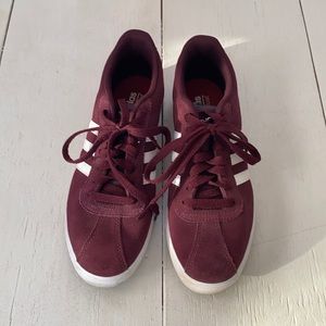 Adidas women’s shoes, maroon size 7 1/2